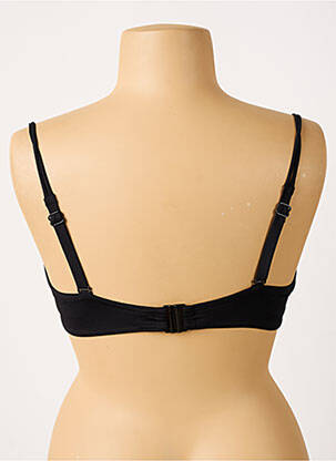 Haut de maillot de bain bretelles élastiquées amovibles haut soutien-gorge moulé noir BELCOR femme