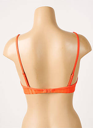 Haut de maillot de bain stretch haut soutien-gorge push-up orange CHERRY BEACH femme