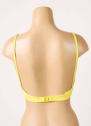 Haut de maillot de bain stretch haut soutien-gorge moulé jaune CHERRY BEACH femme