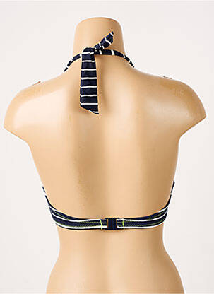 Haut de maillot de bain stretch haut soutien-gorge moulé bleu CHERRY BEACH femme