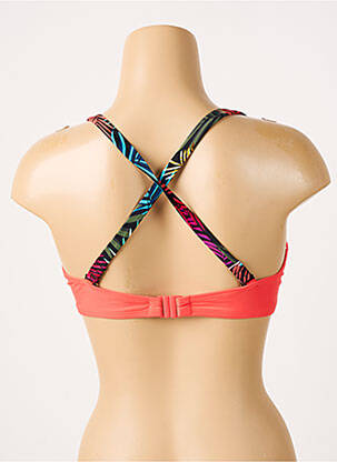Haut de maillot de bain stretch haut soutien-gorge emboitant orange BESTFORM femme