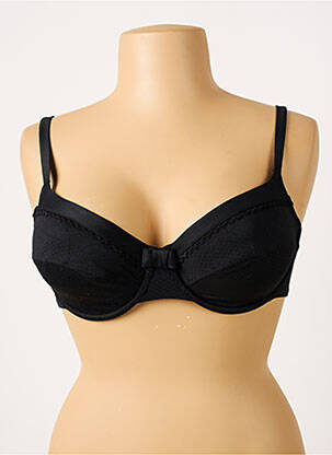Haut de maillot de bain stretch haut soutien-gorge emboitant noir BESTFORM femme