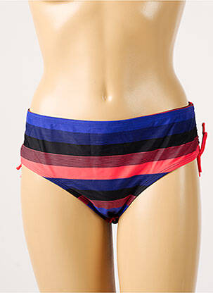 Bas de maillot de bain imprimé rayures culotte rose BESTFORM femme