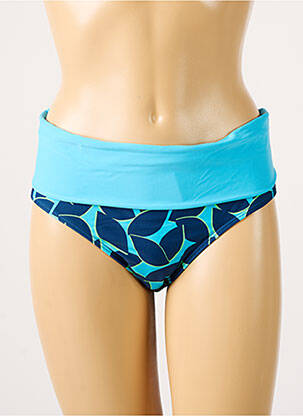 Bas de maillot de bain imprimé fantaisie culotte bleu BESTFORM femme
