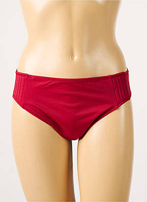 Bas de maillot de bain micro fibres culotte rouge BELCOR femme