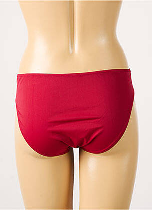 Bas de maillot de bain micro fibres culotte rouge BELCOR femme
