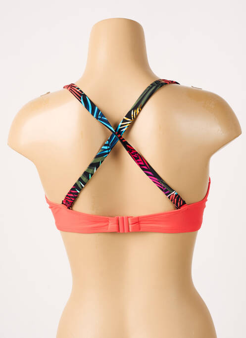 Haut de maillot de bain stretch haut soutien-gorge emboitant orange BESTFORM femme