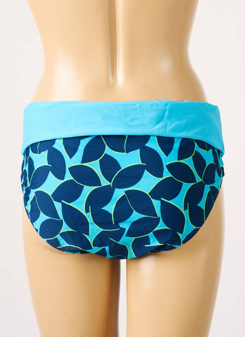 Bas de maillot de bain imprimé fantaisie culotte bleu BESTFORM femme