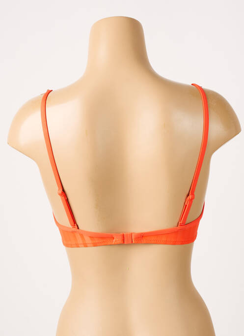 Haut de maillot de bain orange CHERRY BEACH pour femme