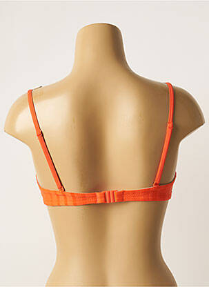 Haut de maillot de bain stretch haut soutien-gorge balconnet orange CHERRY BEACH femme