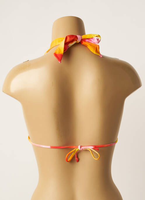 Haut de maillot de bain orange CHERRY BEACH pour femme