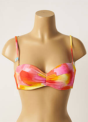 Haut de maillot de bain stretch haut bandeau orange CHERRY BEACH femme