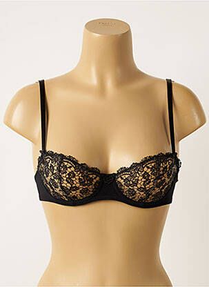 Soutien-gorge effet matière satinée haut soutien-gorge balconnet noir AUBADE femme
