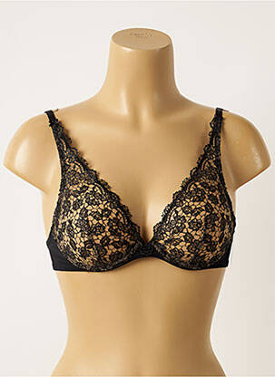 Soutien-gorge effet matière satinée haut soutien-gorge emboitant noir AUBADE femme