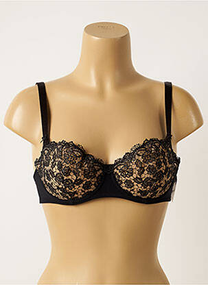 Soutien-gorge effet matière satinée haut soutien-gorge balconnet noir AUBADE femme