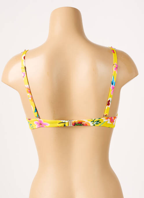 Haut de maillot de bain jaune ANTIGEL pour femme