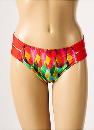 Bas de maillot de bain imprimé fantaisie culotte rouge ANTIGEL femme