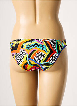 Bas de maillot de bain effet matière satinée culotte noir ANTIGEL femme