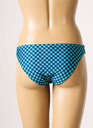 Bas de maillot de bain effet matière satinée culotte bleu ANTIGEL femme