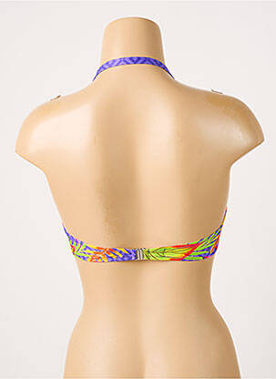 Haut de maillot de bain stretch haut soutien-gorge balconnet violet ANTIGEL femme