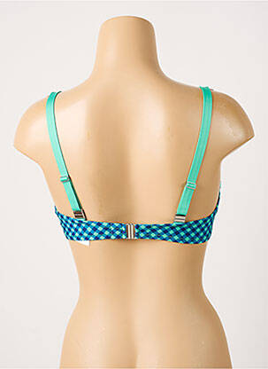 Haut de maillot de bain stretch haut soutien-gorge moulé bleu ANTIGEL femme