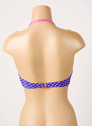 Haut de maillot de bain stretch haut soutien-gorge balconnet violet ANTIGEL femme