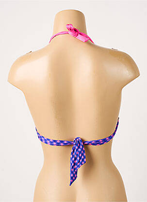 Haut de maillot de bain stretch haut triangles violet ANTIGEL femme