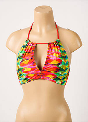 Haut de maillot de bain stretch rouge ANTIGEL femme
