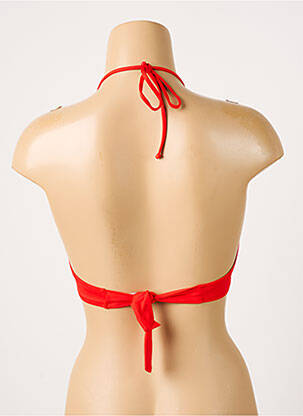 Haut de maillot de bain stretch rouge ANTIGEL femme