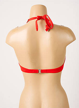 Haut de maillot de bain stretch haut soutien-gorge emboitant rouge ANTIGEL femme
