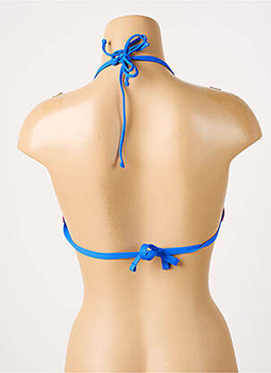 Haut de maillot de bain stretch haut soutien-gorge avec mousse de rembourrage amovible bleu ANTIGEL femme