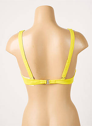 Haut de maillot de bain stretch haut soutien-gorge emboitant jaune ANTIGEL femme