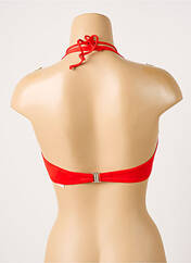 Haut de maillot de bain rouge ANTIGEL pour femme seconde vue