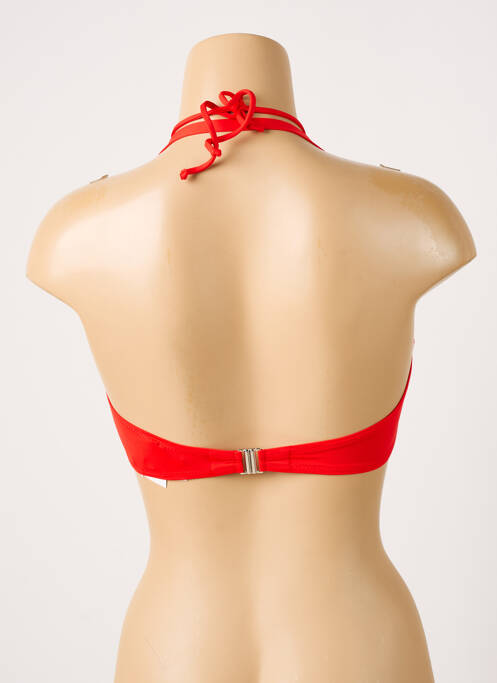 Haut de maillot de bain stretch haut bandeau rouge ANTIGEL femme