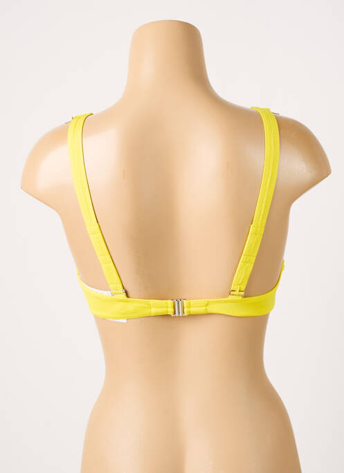 Haut de maillot de bain stretch haut soutien-gorge emboitant jaune ANTIGEL femme