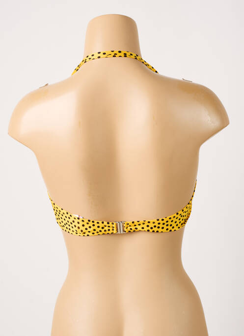 Haut de maillot de bain jaune ANTIGEL femme