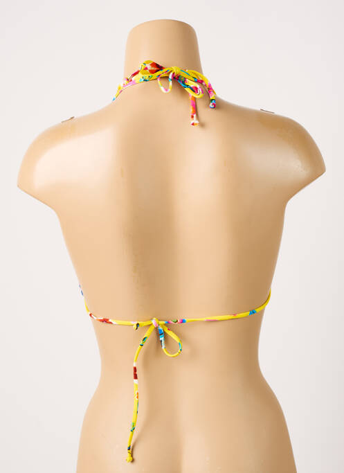 Haut de maillot de bain jaune ANTIGEL pour femme