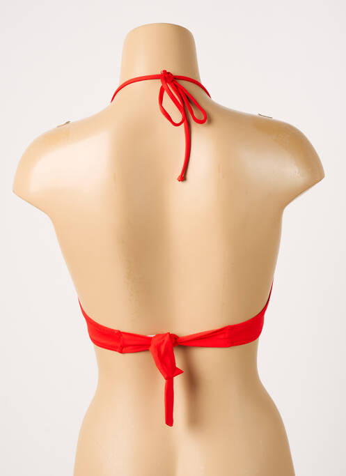 Haut de maillot de bain rouge ANTIGEL pour femme