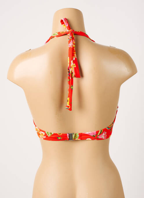 Haut de maillot de bain rouge ANTIGEL pour femme