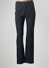 Pantalon chino tissage popeline taille normale bleu BRUNO SAINT HILAIRE femme