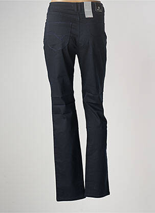 Pantalon chino tissage popeline taille normale bleu BRUNO SAINT HILAIRE femme