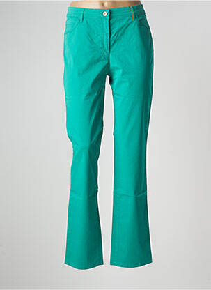 Pantalon droit stretch taille normale vert COUTURIST femme