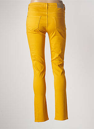 Pantalon slim tissage popeline taille normale jaune LE PETIT BAIGNEUR femme