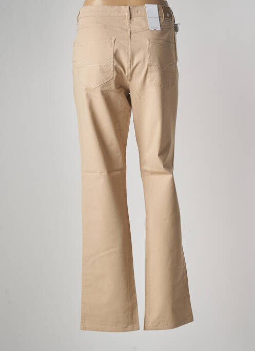 Pantalon droit beige BRUNO SAINT HILAIRE pour femme