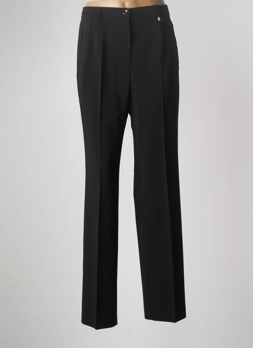 Pantalon droit noir BRUNO SAINT HILAIRE pour femme