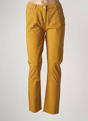 Pantalon droit stretch taille normale marron LE PETIT BAIGNEUR femme