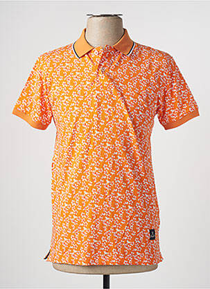 Polo orange RECYCLED ART WORLD pour homme