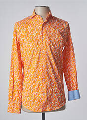 Chemise manches longues orange RECYCLED ART WORLD pour homme seconde vue