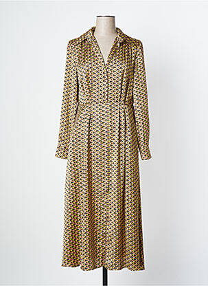 Robe longue manches longues manches longues jaune PENNYBLACK femme