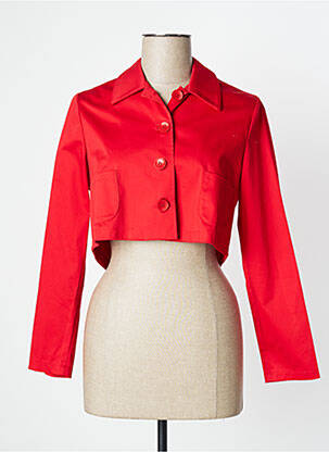 Veste casual col chemisier rouge KARAKORUM femme
